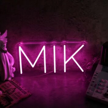 MIK Pink Neon Sign