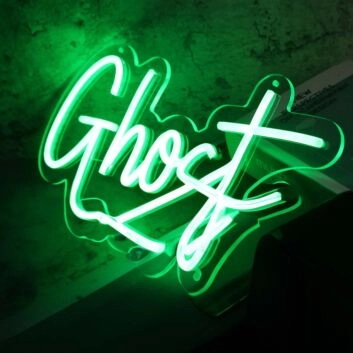Ghost Green Neon Sign
