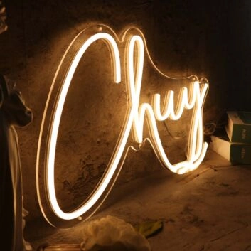 Chuy Yellow Neon Sign