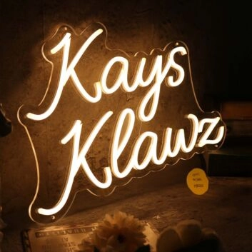 Kays Klawz Yellow Neon Sign