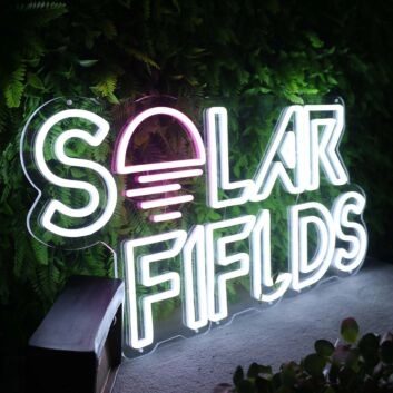 Solar Fields Custom Neon Sign