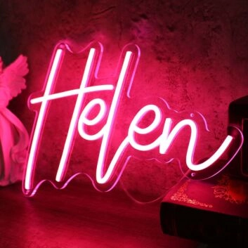 Helen Red Neon Sign
