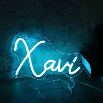 Xavi Blue Neon Sign