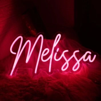 Melissa Red Neon Sign