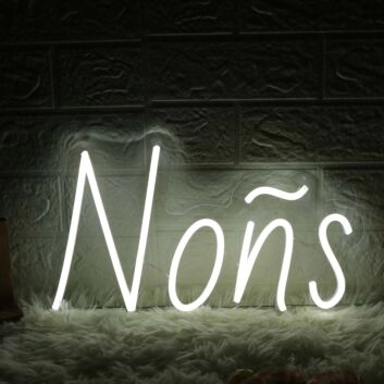 Nons White Neon Sign