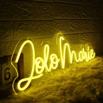 Lolo Marie Yellow Neon Sign