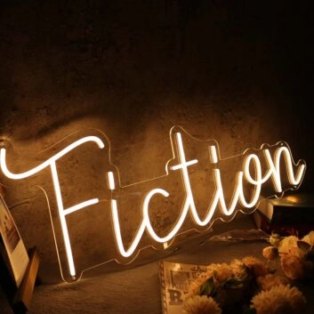 Fiction Yellow Neon Sign