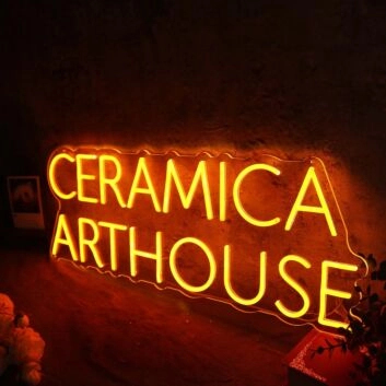 Ceramica Arthouse Orange Neon Sign