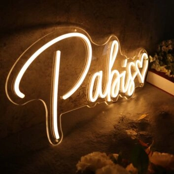 Pabis Yellow Neon Sign