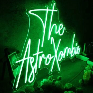 The Astro Xombie Green Neon Sign
