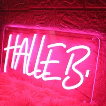 Halleb Red Neon Sign