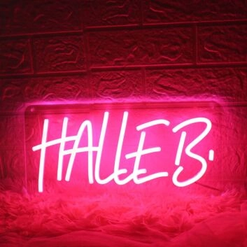 Halleb Red Neon Sign