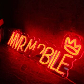 MVP Mobile Orange Neon Sign