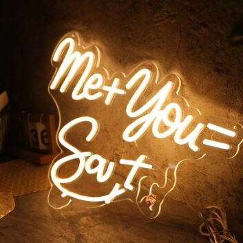 Me You Santi Yellow Neon Sign