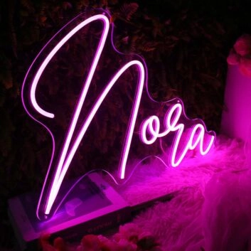 Noqa Purple Neon Sign
