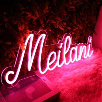 Meilani Red Neon Sign