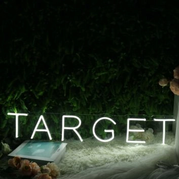 TARRGET White Neon Sign