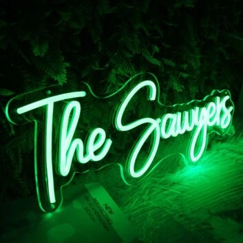 The Sawyers Green LED Neon Sign