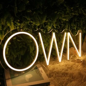OWN Yellow Neon Sign