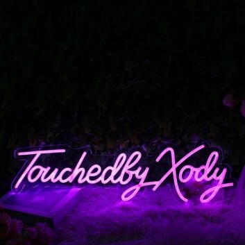 Touchedly Xody Purple Neon Sign