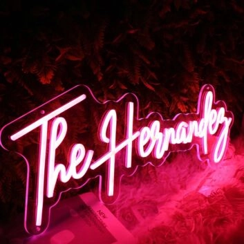 The Hernandez Red Neon Sign