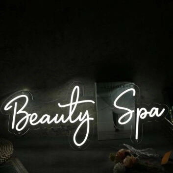Beauty Spa White Neon Sign