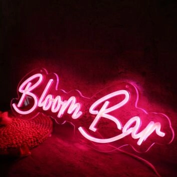 Bloom Bar Red Neon Sign
