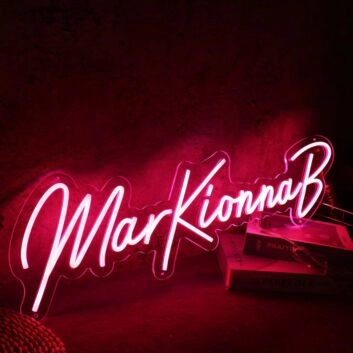 MarkKionnaB Red Neon Sign