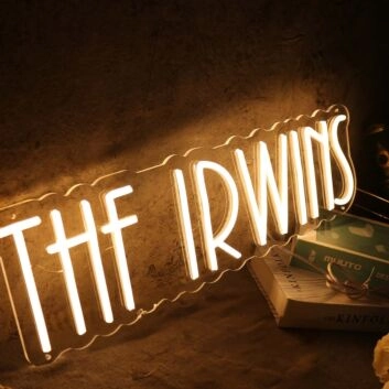 The IRWINS Yellow Neon Sign