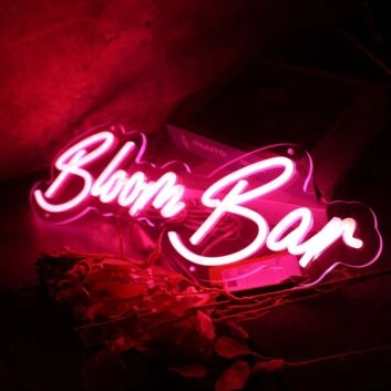 Bloom Bar Red LED Neon Sign