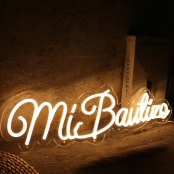 Mi Bautizqo Yellow Neon Sign