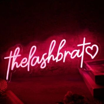 The Lash Brat Red Neon Sign