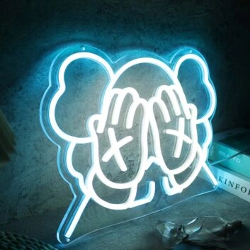 KAWS Cover Face Custom Neon Sign