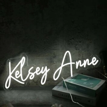 Kelsey Anne White Neon Sign