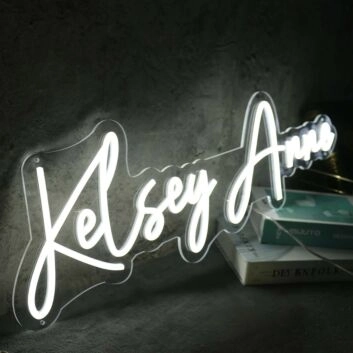 Kelsey Anne White Neon Sign