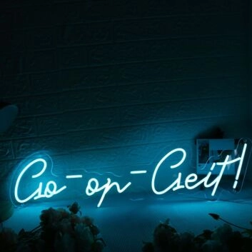 Go On Diet Blue Neon Sign