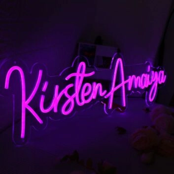 Kirsten Amaiya Pink Neon Sign