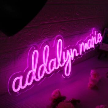 Addalyn Marie Pink Neon Sign