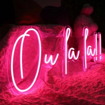 Ou La La Red Neon Sign