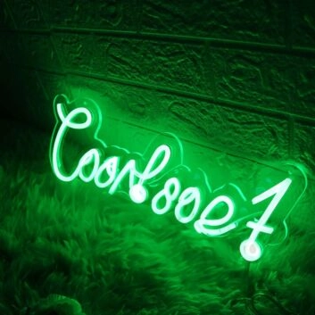 Coach A Green Neon Sign
