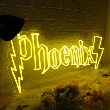 Phoenix Yellow Neon Sign
