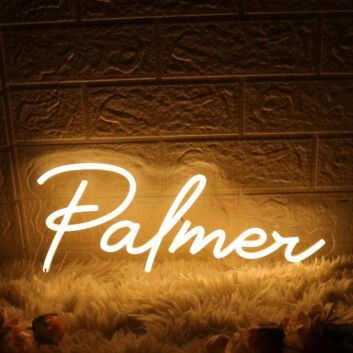 Palmer Yellow Neon Sign