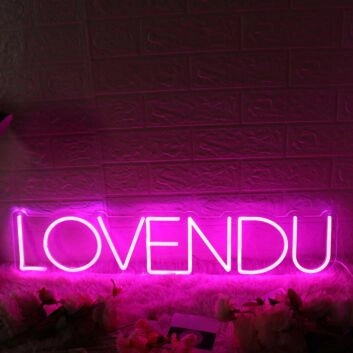 LOVENDU Pink Neon Sign