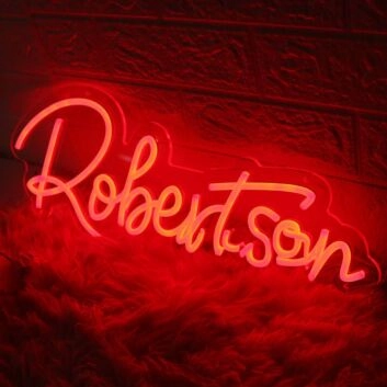 Robertson Red Neon Sign