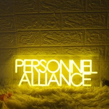 Persinnel Alliance Yellow Neon Sign