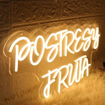Postresy Fruta Yellow Neon Sign