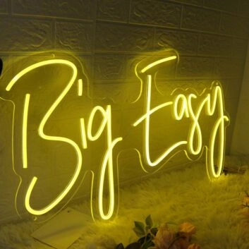 Big Easy Yellow Neon Sign
