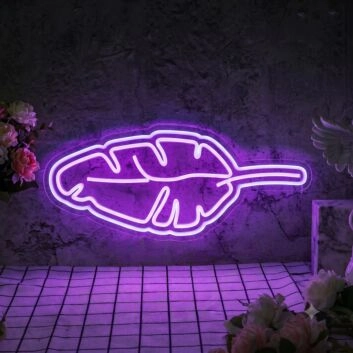 Leaves Pattern LED Neon Sign