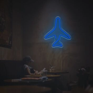 Plane Outline LED Neon Sign