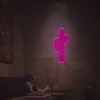 Vintage Cactus LED Neon Sign